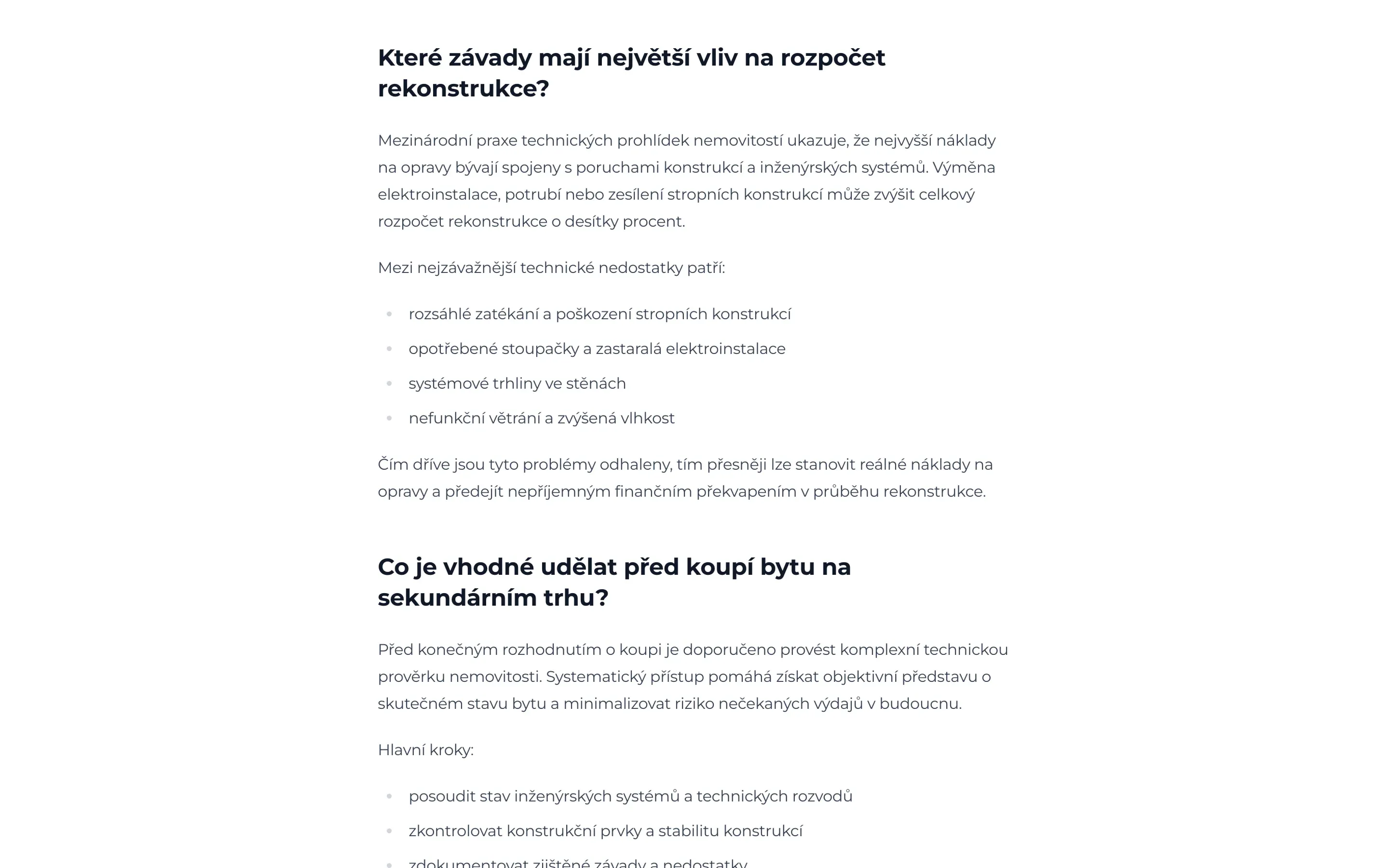 A recovered PKB blog article in Czech, with headings and lists